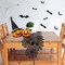 Halloween Decoration Table Runner with 12 Pack 3D Bats, Spider Web Black Lace Table Runner for Kitchen Dinner Table, Halloween Party Decoration Indoor - 13 x 72 Inch
